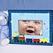 GiftsForYouNow New Baby All Aboard Baby Train Personalized Printed Frame, Holds a 3.5