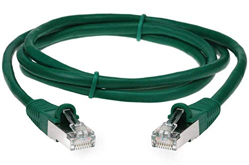SF Cable Cat5e Shielded (STP) Ethernet Network Cable, 26AWG 4pair Stranded Copper Wire, RJ45 Plug, 350MHz, 5ft, Green