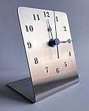  Tischuhr-silber-modern-klassisch-elegant, geräuscharm, geprägt von höchster Qualität-einzigartigen Design