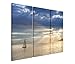 Produktbild Modernes Bild 3 teilig je 40x90cm Landschaftsfotografie  Kleines Segelboot am Leman See Schweiz