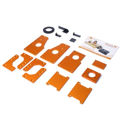 FoxAlien Upgarde Aluminum Plate Kit for Masuter Pro CNC Router NEMA 23 Stepper Motor