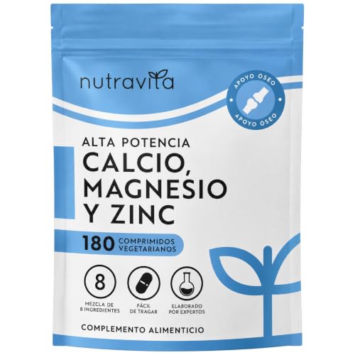 Nutravita Calcio 800mg, Magnesio 360mg, Zinc y Vit D