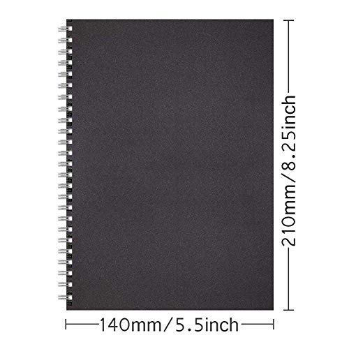 Spiraal Notitieboek A5 gevoerd, 3 Pack Soft Cover Journal Kraft Cover, 100 Pagina's/ 50 Vellen Memo Notepads Planner… - Image 4