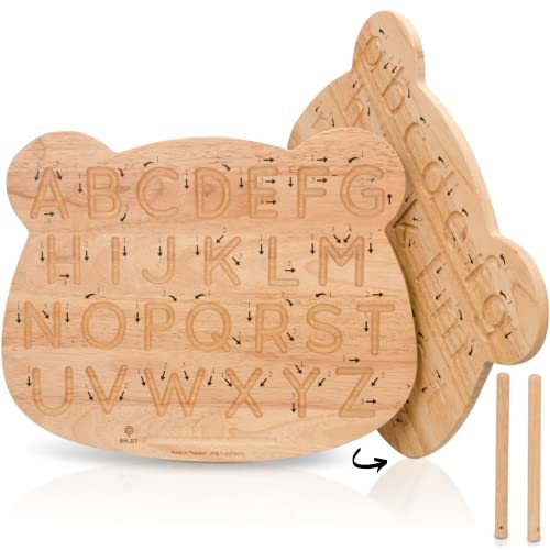 EH.DT Wooden Alphabet Tracing Board ABC Learning For Toddlers