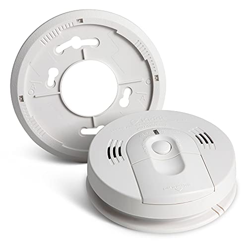 Kidde 21026043 Battery-Operated (Not Hardwired) Combination Smoke/Carbon Monoxide Alarm with Voice Warning KN-COSM-BA , White