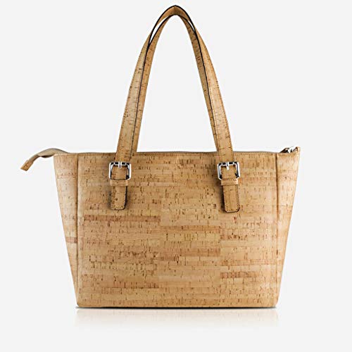 Image of Corkor Cork Purse Vegan Handbag for Women | Cruelty Free Satchel Non Leather | Roomy Bag