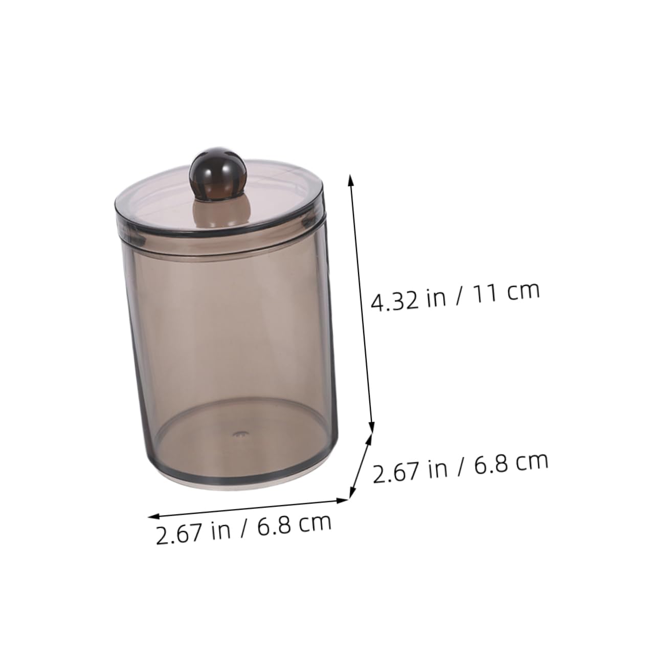IMIKEYA 15piezas Organizador De Hisopos De Algodón Con Tapa Para Almacenamiento De Algodones Bastoncillos y Almohadillas Cosméticas Para Hogar y Dormitorios