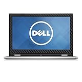 Black Carbon Fiber Skin Decal wrap Skin Case Compatible with Dell Inspiron 13 7000 Series 2 in 1 7347 7348 7353 13.3