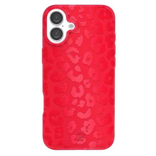 VELVET CAVIAR for iPhone 16 Plus Case - Compatible with MagSafe [16ft Drop Tested] - Red Leopard Animal Print
