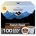 Roast Ridge Coffee Roasters French Roast Single Cup Coffee 100 Count Hot Beverage Cups, Compatible with Most Single-Serve Brewing Systems that Accept K-Cups, Including Keurig 2.4