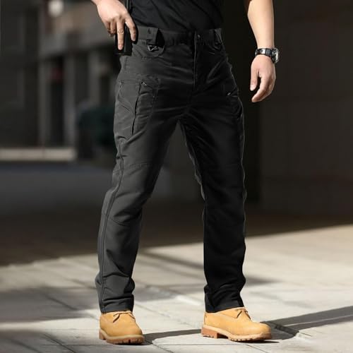 Tactical Cargo Pants for Men Waterproof Construction Ripstop Hiking Pockets Baggy Big and Tall Work Hunting Trousers4