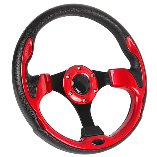 Volant pour voiturette de golf rouge et noir confort EZGO RXV