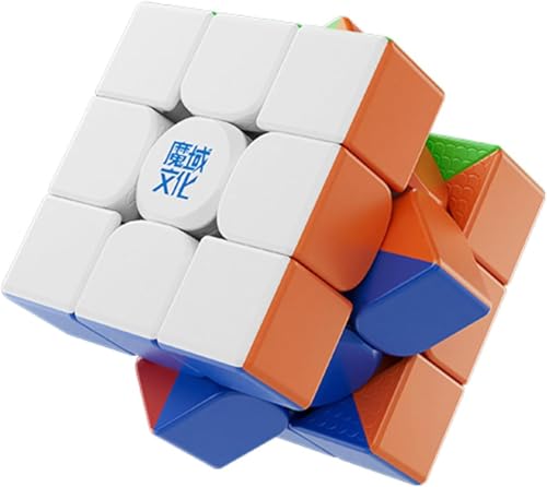 Image of HAWKISTER all ages Moyu WR M V10 Magnetic 3X3 Stickerless Speed Cube, Moyu Weilong WR M V10 Magnetic New Dual Adjustment Professional Flagship 3X3X3 Cube (Magnetic, Standard)