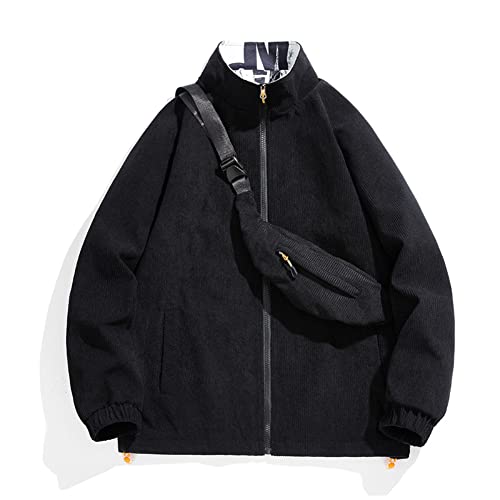 Veste surdimensionnée en velours côtelé homme texture vintage et coupe XL ample - 3