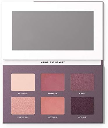 224 Cosmetics Eyeshadow Palette Cheers To The Future - natural, vegan , cruelty free - feel good formulas , free from parabens and silicones - 6 Plum shades
