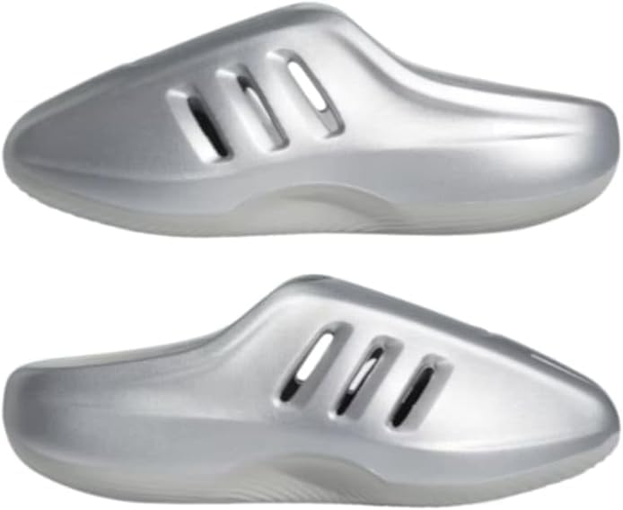 adidas Mens AdiFom IIInfinity Mule Metallic Silver Slides size (9 men- 10 wmn)