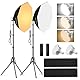 Soonpho Softbox Set Fotostudio, Octagon Softbox Fotolicht Set mit Lichtstative 22Inch/55cm, 3000-6000K Studioleuchten für Studio Videoaufnahmen Porträts, 2 x 85W Fotolicht mit Fernsteuerungio