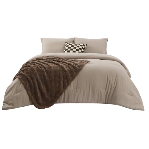 Bedsure Queen Comforter Set 5 Pieces - Bed In A Bag With Throw Blanket And Decorative Pillow, Lightweight Bedding Comforter Sets, All Season Bedding Sets thumb #8