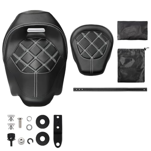 Cojín de asiento para motocicleta Road King ideal para viajes largos en pareja de fin de semana