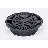 Storm Drain FSD-034-R Round 3-in. Drain Grate - Black