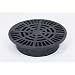 Storm Drain FSD-034-R Round 3" Drain Grate - Black