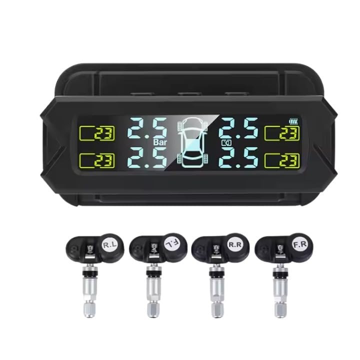 C260 (Voice Alert) TPMS Internal USB/Solar TPMS (Car Tyre Pressur...