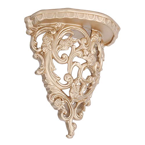 Étagère murale decorative rétro avec support de rangement en résine durable