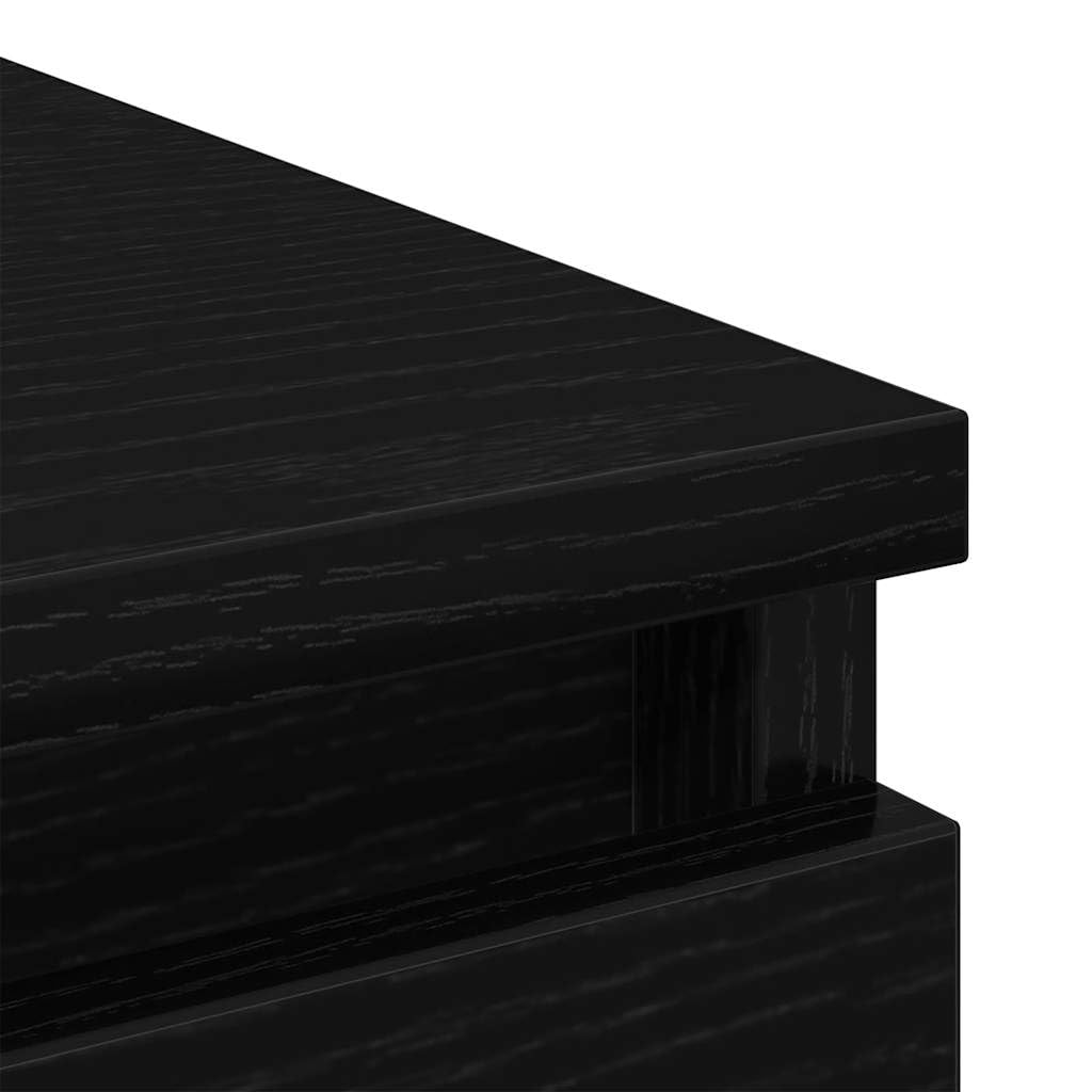 vidaXL Buffet chêne Noir 37,5x35x76 cm Bois d'ingénierie