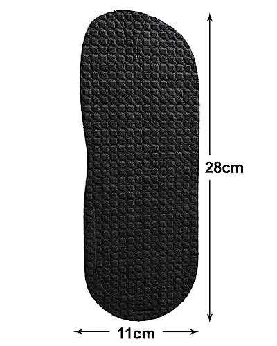 Image of Spa & Hotel Accessories - Guest Room Flip Flop Slippers with 5MM Sole, Free Size, Black - Comfortable, Durable, Non-Slip, Disposable Slippers for Hotels, Guest Houses (Pack of 50)