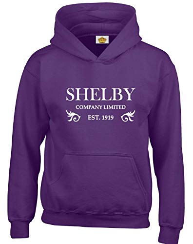 Crown Designs Shelby Company Limited Action Emission de Television Inspiree Sweats a Capuche Unisexe pour Hommes Femmes Et Adolescents - Violet/Petit