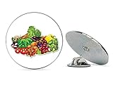 NYC Jewelers Farmers Market Fresh Fruits and Vegetables Metal 0.75' Lapel Hat Pin Tie Tack Pinback