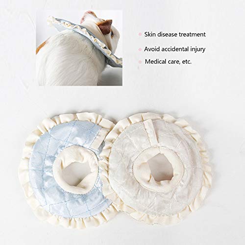 Image of La La Pet 2Pcs Recovery Pet Collar for Ferret Hamster Recovery Cone E-Collar Rabbit Protection Cone Guinea Pig Neck Recovery Elizabeth Collar Adjustable for Small Animal Squirrel Chinchilla, L