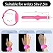 Foweroty Bracelet for AirTag 2nd Gen (2026) & 1st for Kids, Waterproof for air tagholder with Soft Silicone, Full Coverage Anti-Lost Hidden Wristband Accessories Watch Band for Child, Luminous Pink