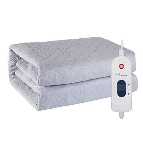 Preisvergleich Produktbild Einzelne Heizdecke Mit 9 Wärmeeinstellungen Und Eliminierungsmilben, Wasserkreislaufheizung, 12h Abschaltautomatik, Warme Decke Für Eltern, 80 * 150cm Grey