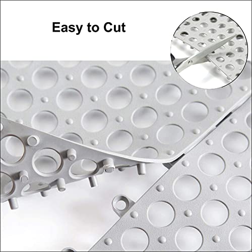 24Pack-Drainage-Interlocking-Floor-Tiles-12×12-Non-Slip-Pool-Bathtub-Drain-Tiles-for-Flooring-Soft-PVC-Modular-Interlocking-Cushion-Deck-Tiles-Outdoor-Floor-Mat-for-Pool-Bathroom-Shower-Room