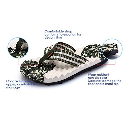 Mens ls Flip Flops for Men Beach Slippers, Mens Thong ls Indoor and Outdoor Beach ls, Foot Age Summer ls Comfortable and Breathable (Color : Brown, Size : EUR39) (Brown EUR44)3