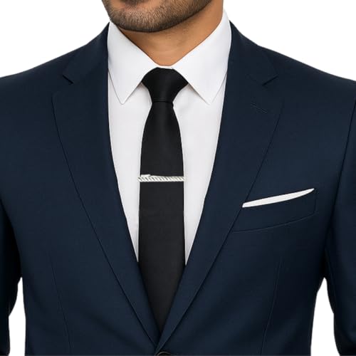 Image of TIE STUDIO Men's Metal tie pin | pack of 1 | Alloy Steel | Superior finishing | Packaging - Black box