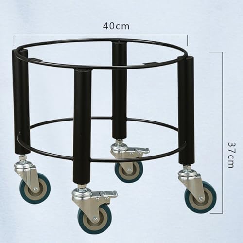 Carretilla Plataforma para Tambor con Ruedas Giratorias 40cm miniatura 2