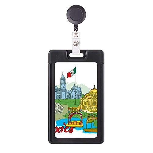 Porte-badge rétractable mexicain graffiti idéal pour le quotidien des soignants