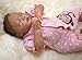 Produktbild HOOMAI Schön 20 inch Reborn Baby Puppe Weich Silikon Vinyl 50cm Naturgetreue Mädchen Spielzeug Augen Schließen Begleiten Sie Geschenk-Rosa-Cartoon-Kleidung