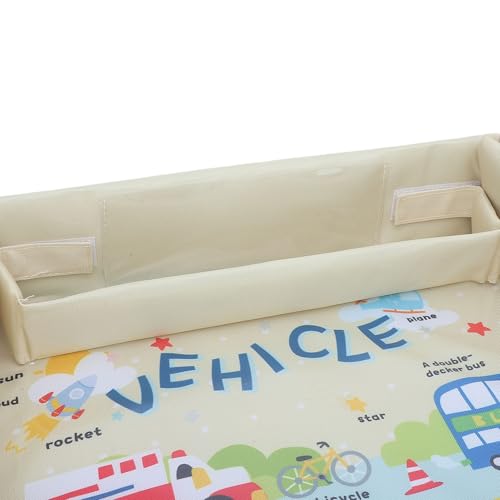 Miniatura 7 de Masyrt Bandeja De Viaje Para Niños, Organizador De Escritorio Plegable Para Niños, Patrón De Dibujos Animados, Imprescindible Para Viajes Por Carretera, Para Coche Y Avión, Ideal Para Asiento De