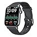 Produktbild Levowatch DOITX2 Smartwatch (4,3 cm/1,7 Zoll), Wechselband, Telefonie-Funktion, Thermometer, HD 380x320p, Echtzeit-Herzfrequenz, Alu-Umrandung, 24 Fitness Sportmodi (Schwarz)