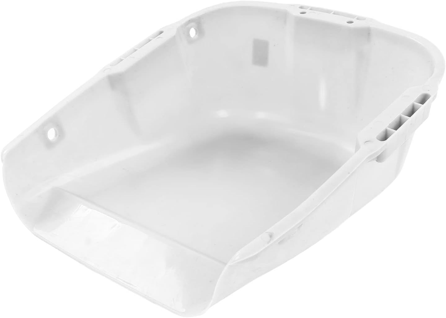 Garosa Heavy Duty Dustpan, Thick PP Plastic, Double Handle for Easy Movement, Large Capacity for Crop Harvesting and Industrial Use (White)