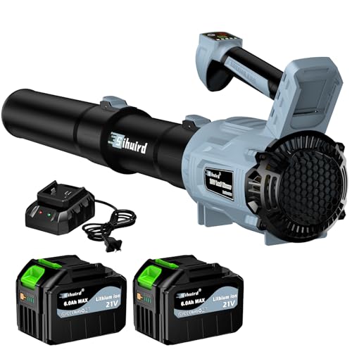 Sihuird Leaf Blower Cordless,2 x 21V 6.0Ah Battery and Charger,