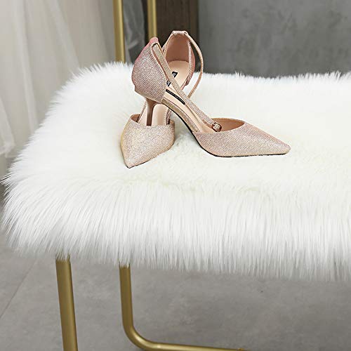 Chemin de table en peluche antidérapant pour protéger et décorer la table kaki - 5