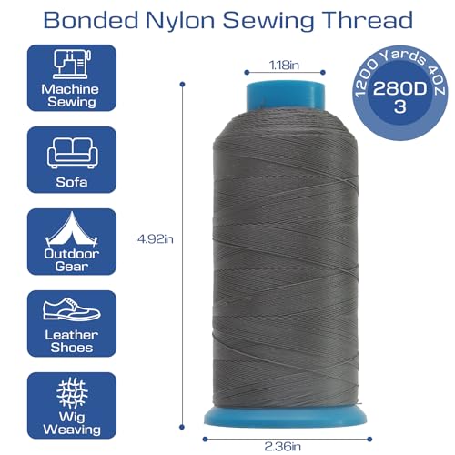 Hilo de Nylon 66 para Costura 1200 Yards Resistente miniatura 2