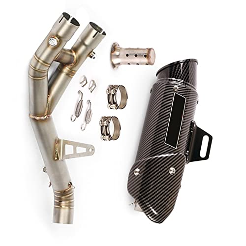 排気システムミドルリンクチューブエスケープ 60.5 ミリメートルマフラーパイプ接続セクションステンレス鋼に適合するR1 YZF-R1 MT10 2015 2016 2017 2018 2019 2020