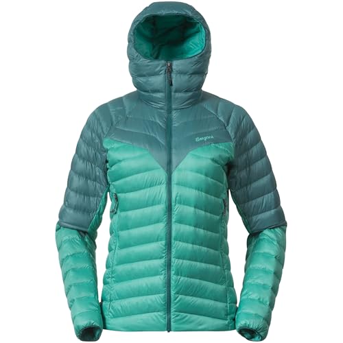Bergans Damen Tind Light Down Hoodie Jacke, light malachite green-green, M