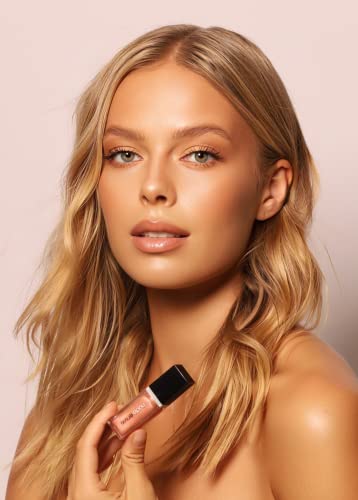 Nude Envie Lip Gloss - Certified Vegan Lipgloss Cruelty-Free And Paraben Free - Enriched Peptides, Vitamin E And Jojoba Oil (Whisper) #TOP1
