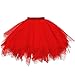 Routinfly Tutu-Rock der Frauen, Damen Mini Short Skirt Plissee Gaze Prom Kleider (Rot) Mini Pro günstig Kaufen-Routinfly Tutu-Rock der Frauen, Damen Mini Short Skirt Plissee Gaze Prom Kleider (Rot)